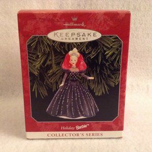 Hallmark Keepsake Ornament Holiday Barbie, 1998, Signed by Artist
